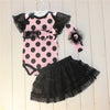 Polka Dot Headband Romper Set